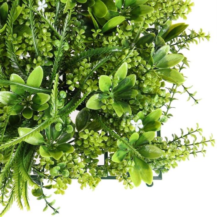 Artificial Boxwood Hedge Turf Grass For Wall Decoration